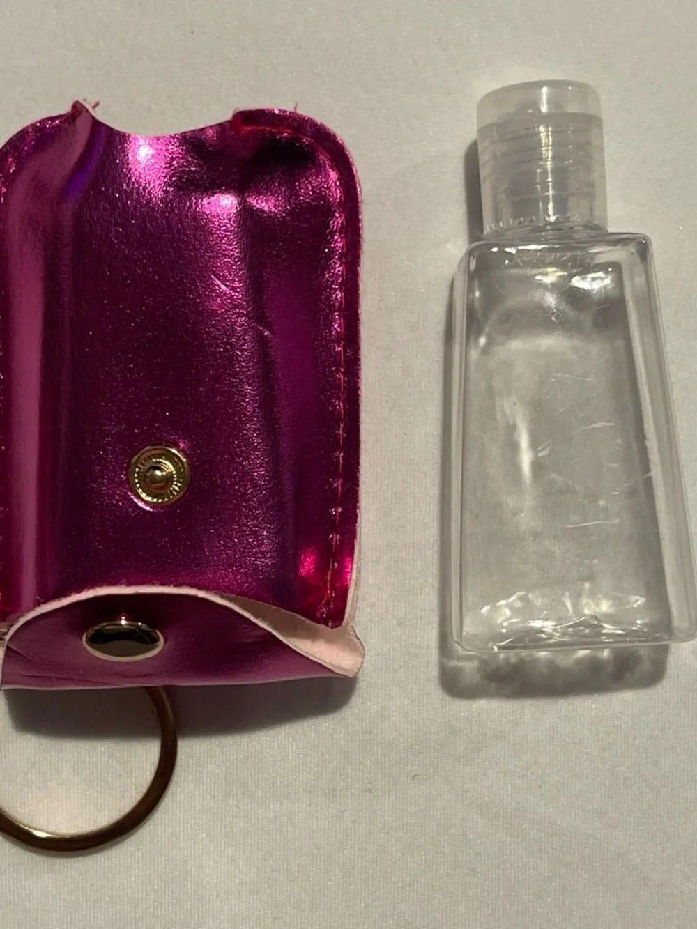 Metallic Pink Keyring Holster for Cell Accessories